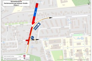 Baustelle Soltauer Straße wechselt die Fahrbahn – Einbahnstraße bleibt bestehen